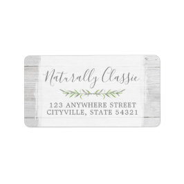 ウッド&ボタニッ素朴クリーフブランスグリーンリース ラベル