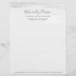 ウッド&ボタニッ素朴クリーフブランスグリーンリース レターヘッド