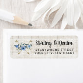 ウッド&ボー素朴フローラアローズ差出人住所 ラベル (インサイチュ)