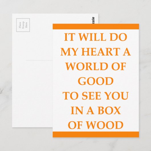 ウッド ポストカード (正面/裏面)