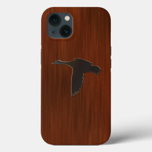 ウッド – マラードアヒル飛行中 iPhone 13ケース