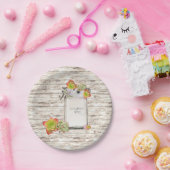 ウッド、メイスン・ジャー、多肉結婚類、カスタム、 ペーパープレート (パーティー)