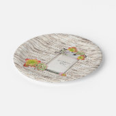 ウッド、メイスン・ジャー、多肉結婚類、カスタム、 ペーパープレート (アングル)