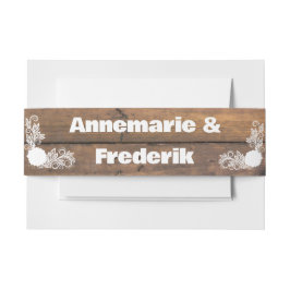 ウッド&ライト結婚ズベリーバンド 招待状ベリーバンド