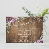 ウッド ライト フラワーズ 延期 結婚発表 招待状 (スタンド正面)