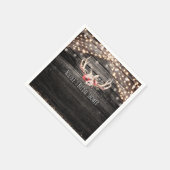 ウッド&ライ素朴トフローラ〔雄ジカの〕枝角ボホシックグラム スタンダードカクテルナプキン (角)