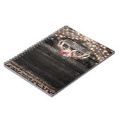 ウッド&ライ素朴トフローラ〔雄ジカの〕枝角ボホシック ノートブック (左側)