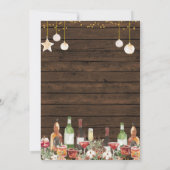 ウッド ラスティック カップルシャワー ストック・ザ・バー 招待状 (裏面)