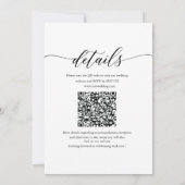 ウッド+ラスティック+カラフルな野の花の結婚式招待状 招待状 (裏面)