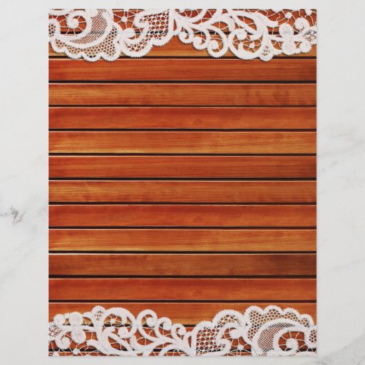ウッド&レーススクラップブック紙 (正面)