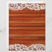 ウッド&レーススクラップブック紙 (正面/裏面)
