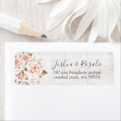 ウッド&ロマン素朴ティックバラシャビーシックなアドレス ラベル (インサイチュ)