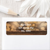 ウッド+《写真》ぼけ味ライトカントリー素朴住所 シール (インサイチュ)