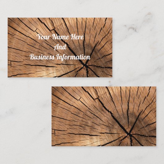 ウッド 名刺 (正面/裏面)