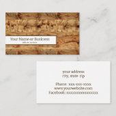 ウッド 名刺 (正面/裏面)