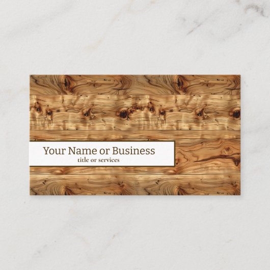 ウッド 名刺 (正面)