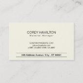 ウッド | 大かっこ 名刺 (裏面)