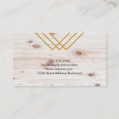 ウッド |幾何形状 名刺 (裏面)