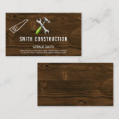 ウッド |建築大工 |ビルダ 名刺 (正面/裏面)