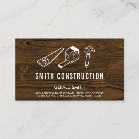 ウッド |建築大工 名刺 (正面)