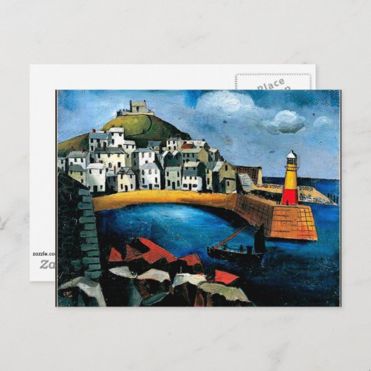 ウッド - 港 ポストカード (正面/裏面)