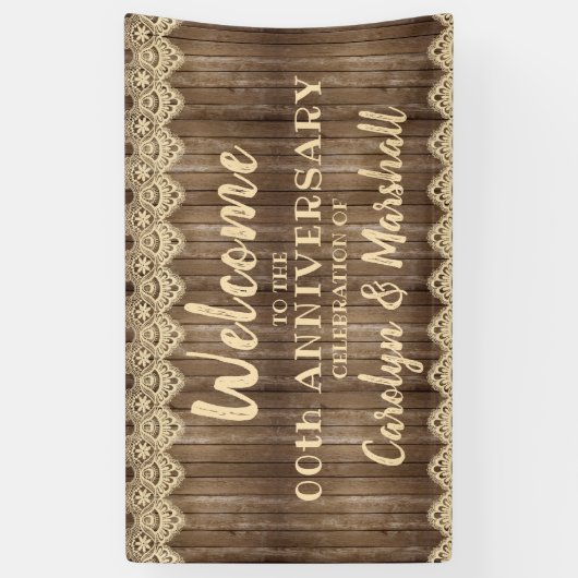 ウッド&素朴クリームレースANY記念日 横断幕 (縦)