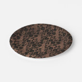 ウッド&素朴フローラレースレースのようランジェリーシャワー ペーパープレート (アングル)