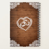 ウッド&素朴ホワイトレースウェディングプランナー プランナー手帳 (裏面)