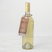 ウッド&素朴ホワイトレースティアラ誕生日 ボトルネックタグ (アングル)