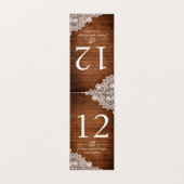 ウッド&素朴ホワイトレーステーブル番号カード (外部フラット)