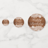 ウッド&素朴ホワイトレースハッピーバースデー コンフェッティ (裏面)