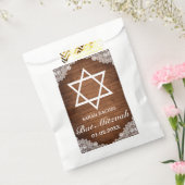 ウッド&素朴ホワイトレースバーバルミツワー フェイバーバッグ (封をした状態)