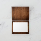 ウッド&素朴ホワイトレースブライダルシャワー サンキューカード (内部)