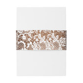 ウッド&素朴ホワイトレースメリークリスマスパーティー 招待状ベリーバンド (裏面例)