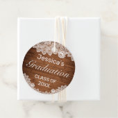 ウッド&素朴ホワイトレース卒業ありがとう フェイバータグ (インサイチュ)