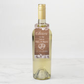 ウッド&素朴ホワイトレース応援ブライダルシャワー ボトルネックタグ (ボトル)