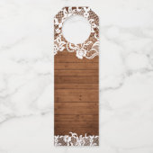 ウッド&素朴ホワイトレース応援ブライダルシャワー ボトルネックタグ (裏面)