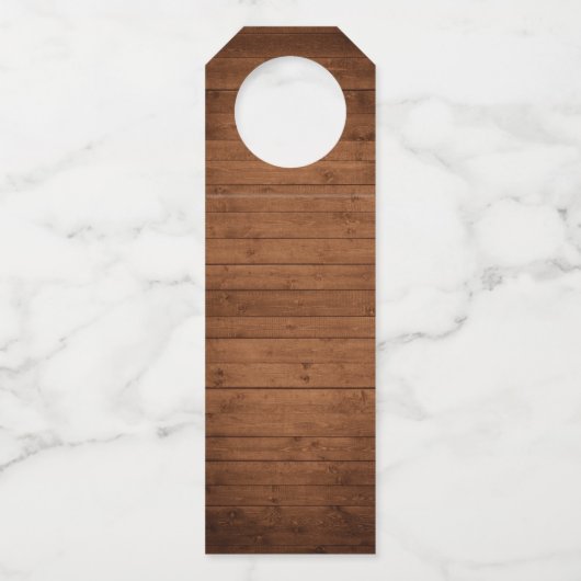 ウッド&素朴ホワイトレース記念日 ボトルネックタグ (裏面)