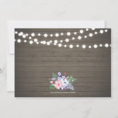 ウッド&素朴メイスンジャー60th誕生日招待状 招待状 (裏面)