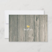 ウッド&素朴メイソンジャイルストリングライツウェディングRSVP 出欠カード (裏面)