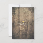 ウッド&素朴メイソンジャイルストリングライツウェディングRSVP 出欠カード (裏面)