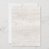 ウッド&素朴ユーカリ葉植物学結婚院 招待状 (裏面)