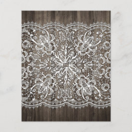 ウッド&素朴レーススクラップブック紙