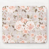 ウッド&素朴ヴィンテージバラロマンチックなシャビーシック マウスパッド (正面)