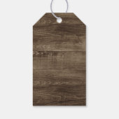 ウッド&素朴ヴィンテージレース結婚の感謝 ギフトタグ (裏面)