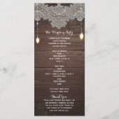 ウッド&素朴ヴィンテージレース&ライトプログラムラック プログラム (裏面)