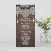 ウッド&素朴ヴィンテージレース&ライトプログラムラック プログラム (スタンド正面)