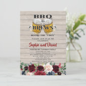 ウッド BBQ & BREWS "I DO'S" 婚約前のひととき 招待状 (スタンド正面)