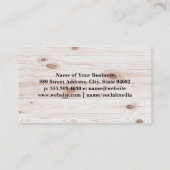 ウッド | QRコード名刺 名刺 (裏面)