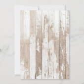 ウッド | Sheriff Western First Rodeo誕生日パーティー 招待状 (裏面)